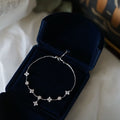 Four-Leaf Clover Sparkle Bracelet