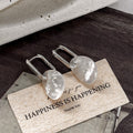 Iridescent Shell Drop Earrings | 925 Sterling Silver
