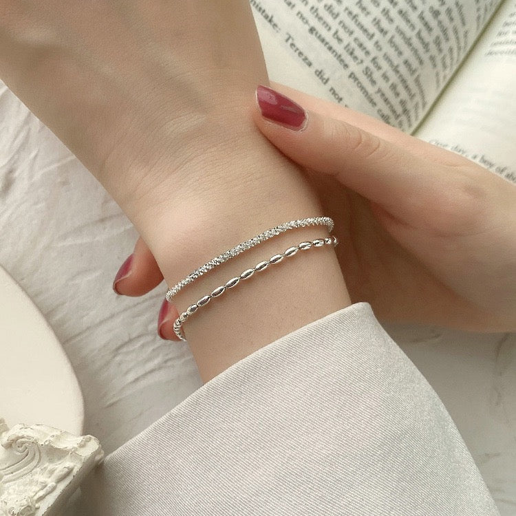 Double-Layer Sparkle Bracelet | 925 Sterling Silver