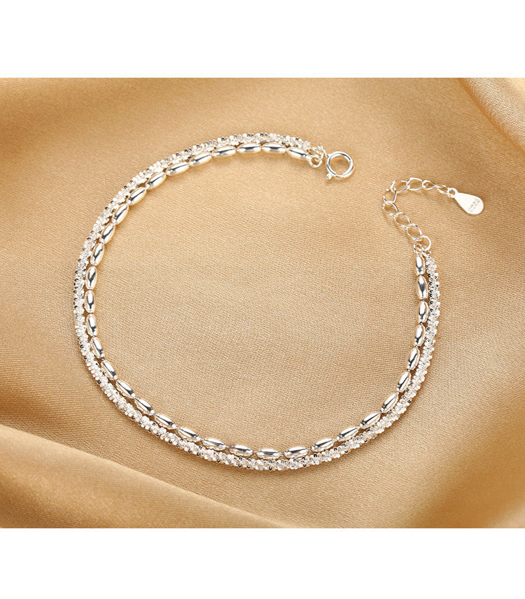 Double-Layer Sparkle Bracelet | 925 Sterling Silver