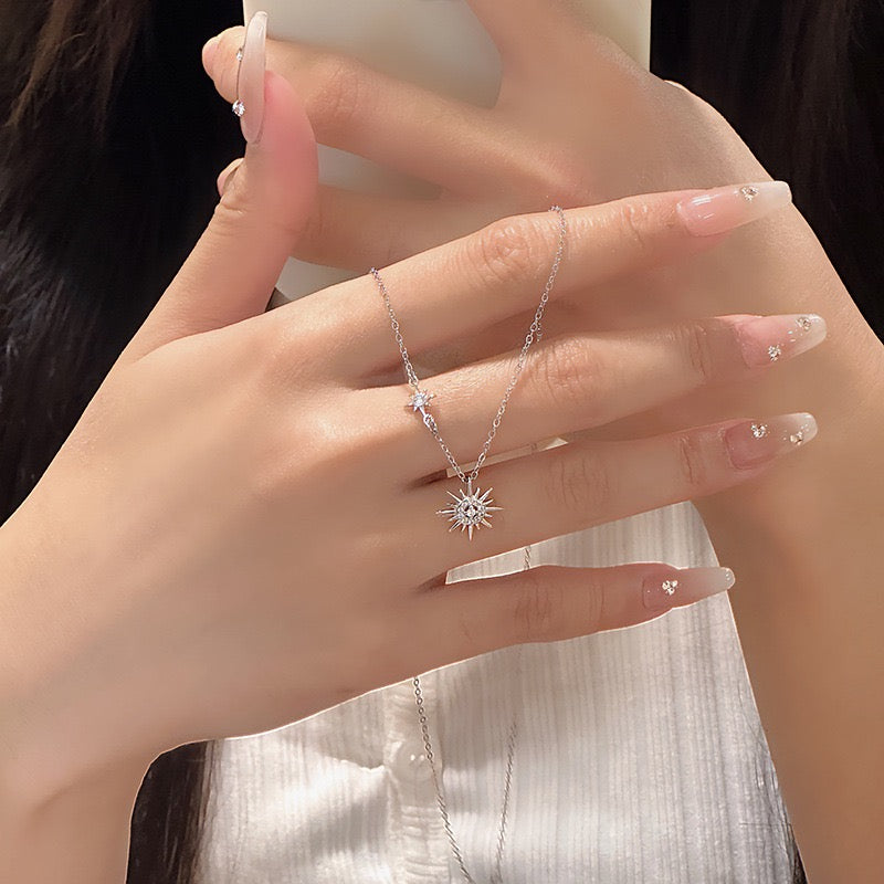 Celestial Sun & Star Necklace