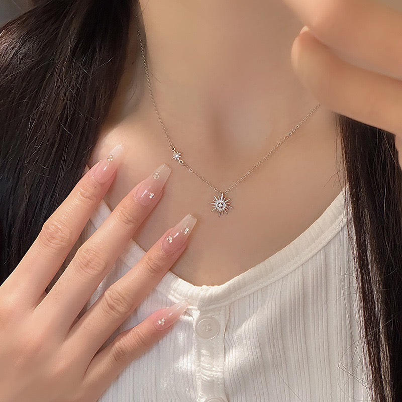 Celestial Sun & Star Necklace